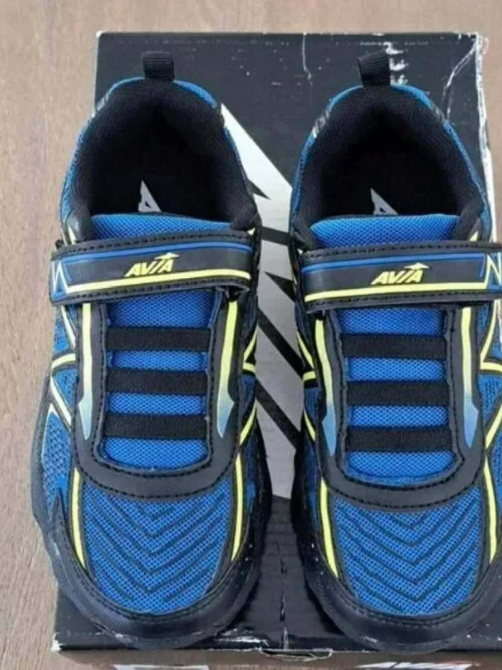 Avia Kids' Avi-Force II Sneaker - Color: Black/Electric Blue/Highlighter Lime - Picture 8 of 9